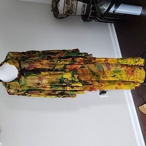 URU URU Vintage Rayon Blouse and Pants Set